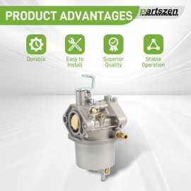 partszen 1016441-01 Carburetor Fuel Pump Kit for Kawasaki FE350 Engine for Club Car DS, Precedent, Turf, Carryall Models, Carryall Golf Cart 1996-Up OHV Replace 1018059-01 1019059-01 1035245-01 Parts