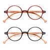 TISHUI Reading Glasses Women Men +3.50 Blue Light Blocking Round