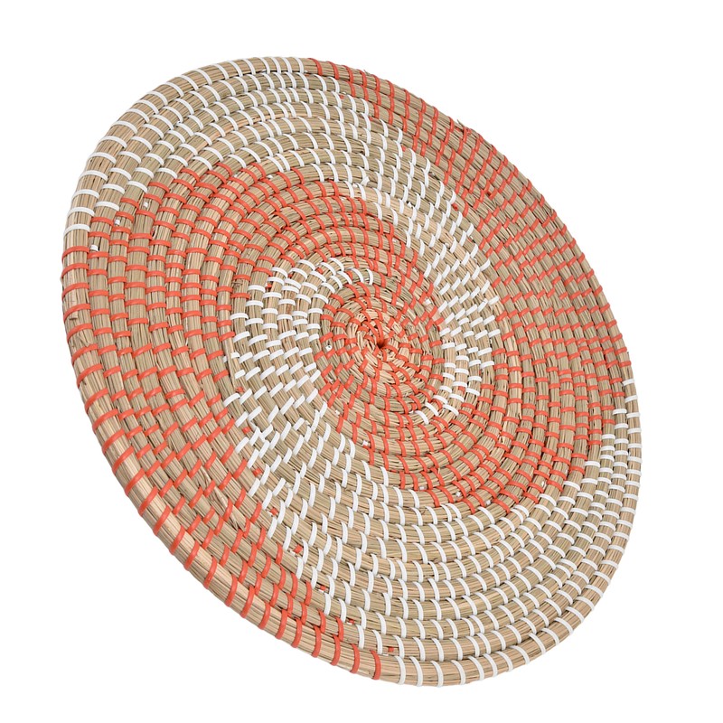 Wall Basket Natural Rattan Exquisite Rustic Decorative Hanging Woven Wall