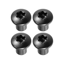 X AUTOHAUX Set of 4 Car Door Hinge Nut Lock Bolts for Jeep Wrangler JK