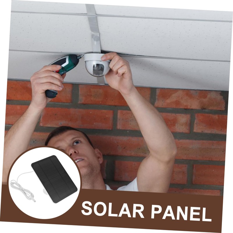 Operitacx Solar Doorbell Security Camera Solar Panel Charger USB for