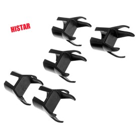 HISTAR 5Pcs Golf Ball Pick Up Retriever Putter Grip Finger Rubber Picker Tool Black