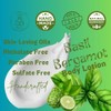 Basil Bergamot Body Lotion - Invigorating Citrus Herbal Essential Oil
