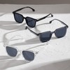 ENSARJOE 40-Pack Wholesale Square Sunglasses - 3 Colors (20 Black/10