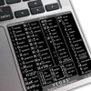 Vegas Pro Reference Keyboard Hotkeys Decals for Mac OS Black,
