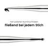 Ruidi Crochet Hook Set, 9 Sizes (2.5-6.5 mm) Aluminium Crochet