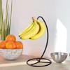 EGMEHOAD Banana Holder Stand, Banana Hanger Stand Black, Metal Bananas