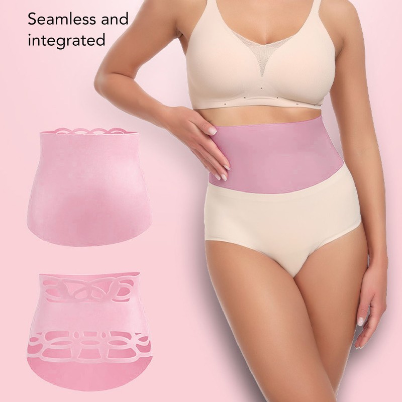 Silicone Waist Girdle Women Belly Fat Tummy Control Summer Hollow