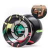 YoyoFactory SHUTTER Yo-Yo - Black Splash (World Yoyo Champion Pro