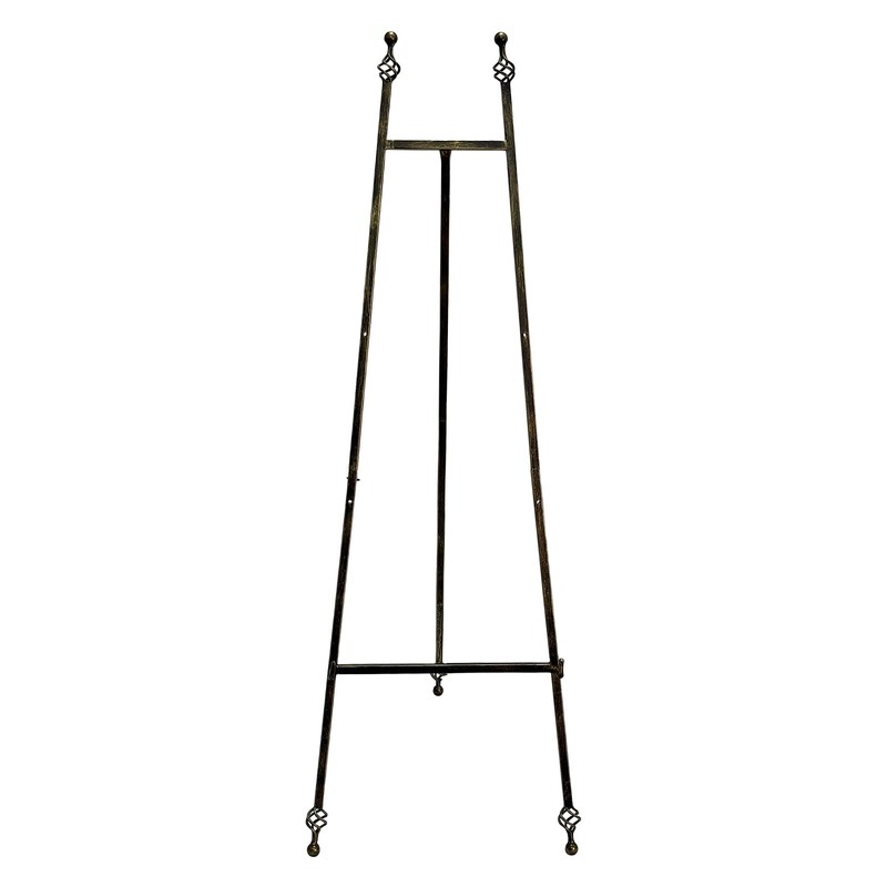 Metal Easel Stand with Chain Support for Mirror,Iron Floor Easels