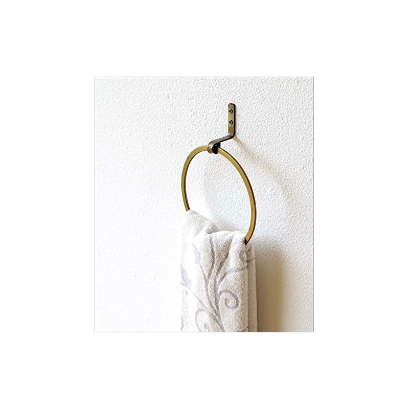 Towel Ring, Iron, Antique Towel Hanger, Towel Rack, Stylish, Gold,