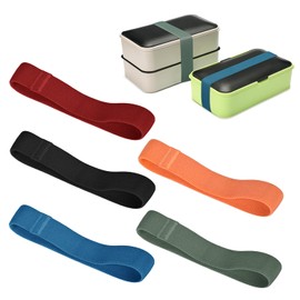 Wuzdy Pack of 5 Lunch Box Band Bento Box Strap Lunch Boxes Elastic Band Replacement for Bento Box Band Elastic Band Lunch Box Attachment Straps for Bento Boxes Bento Boxes Accessories for Home School