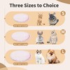 2pcs Round Plush Pet Mat Thin Style Pad for Cats,