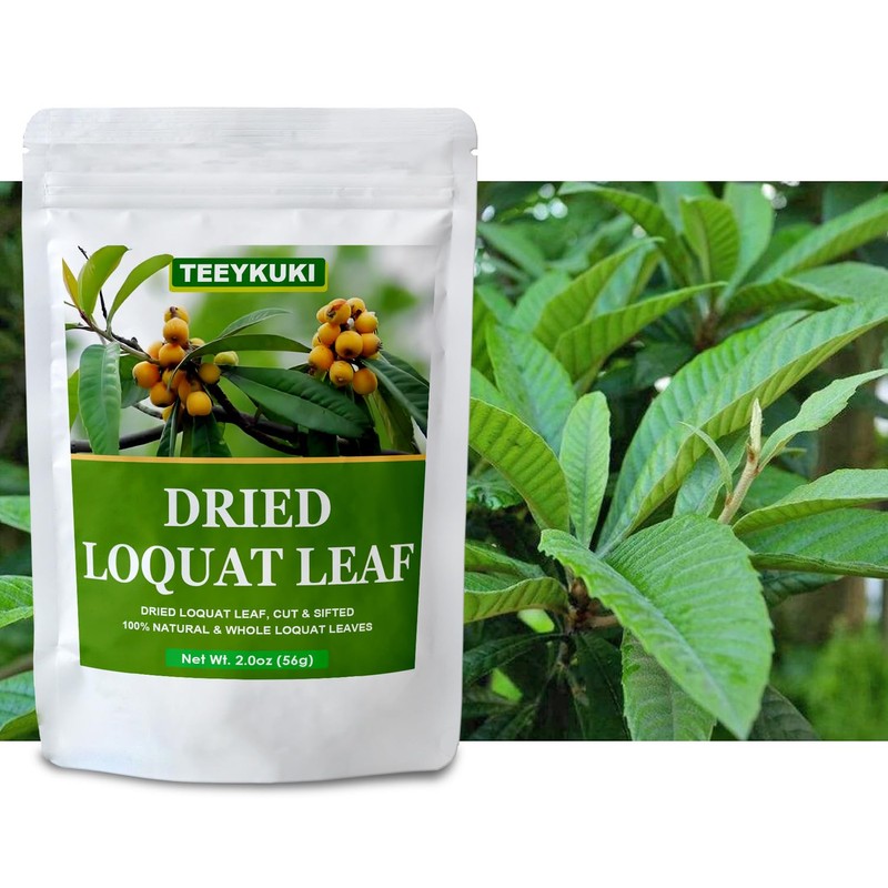Dried Loquat Leaves, 2.0oz(56g), Dried loquat Leaf Tea, Cut &