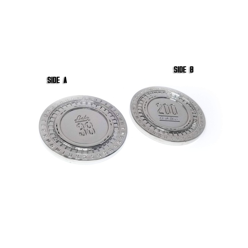 Platinum Poker Chip - Lucky 38