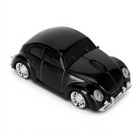 Sanpyl Ratón Inalámbrico, Vintage Classic Cars Shape 2.4GHz Receptor USB 1600DPI LED Headlamp Office Mouse, Car Shape Mouse Laptop Desktop Computer Mo