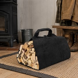 Portable Durable Firewood Storage Bag Sturdy Buckle Easy to Carry Outdoor Camping Firewood Holder Wood Carry Bag
