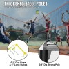 VEVOR 4-Way Volleyball Net, Adjustable Height Badminton Net Set for