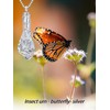 JKR Butterfly Urn Necklace for Ashes for Women Sterling Silver