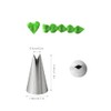 352 Piping Nozzle for Leaves,Ruffles,Zigzags,Ruffles,3 Pcs 352 Leaf Piping Tip