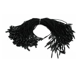 Trimming Shop Black or White Label Tape 7 Inch Nylon Tape for Labels - Snap Lock for Attaching Security Labels and Tags 100pcs - Black