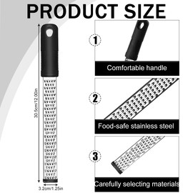 MIRKUZI Grater 1 Piece Grater, Kitchen Grater, Lemon Grater, Nutmeg Grater, Garlic Grater, Ginger Grater, Dishwasher Safe