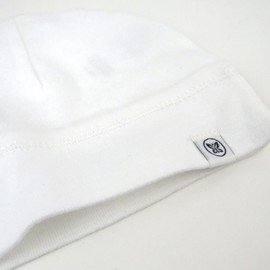 HonestBaby Multipack Cap Hats and Mitts Sets No Scratch Mittens 100% Organic Cotton for Baby Boys, Girls, Bright White, One Size