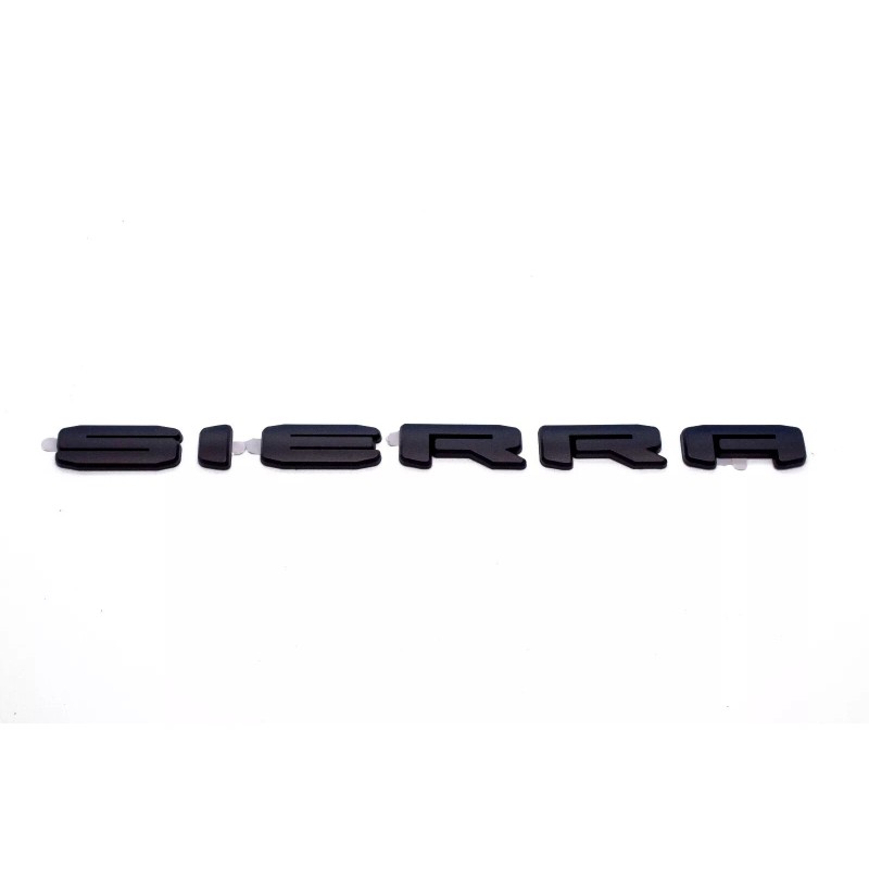 Auto Overlay Matte BLACK 2019+ UP GMC SIERRA LETTER EMBLEM