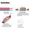 Koverflame Quick Lever Wire Connectors: Compact Electrical Splicing Kit, 0.4-2.5mm²