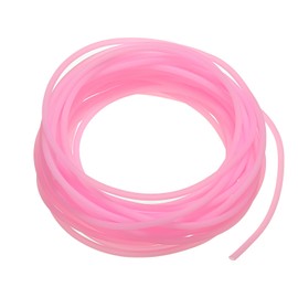 PATIKIL Rubber Cord Tube, 16ft Silicone Hollow Tubing 2mm OD 1mm ID for DIY Craft Beading Necklaces Bracelet, Pink