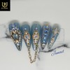 ❄️Winter Palace handmade nail tips❄️ - Short Almond / ❄️겨울궁전