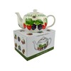 Lesser and Pavey 23cm Orchard Fruits Fine China Teapot, White