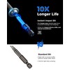 toolant 10pc Double Square 8-Point Bit Set S2 Steel, #1/#2/#3,