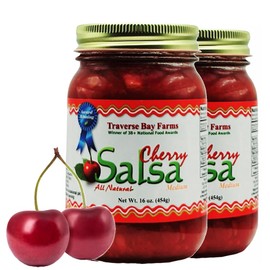 Traverse Bay Farms Nationally Award-Winning Salsa (Cherry, 2 Jars)