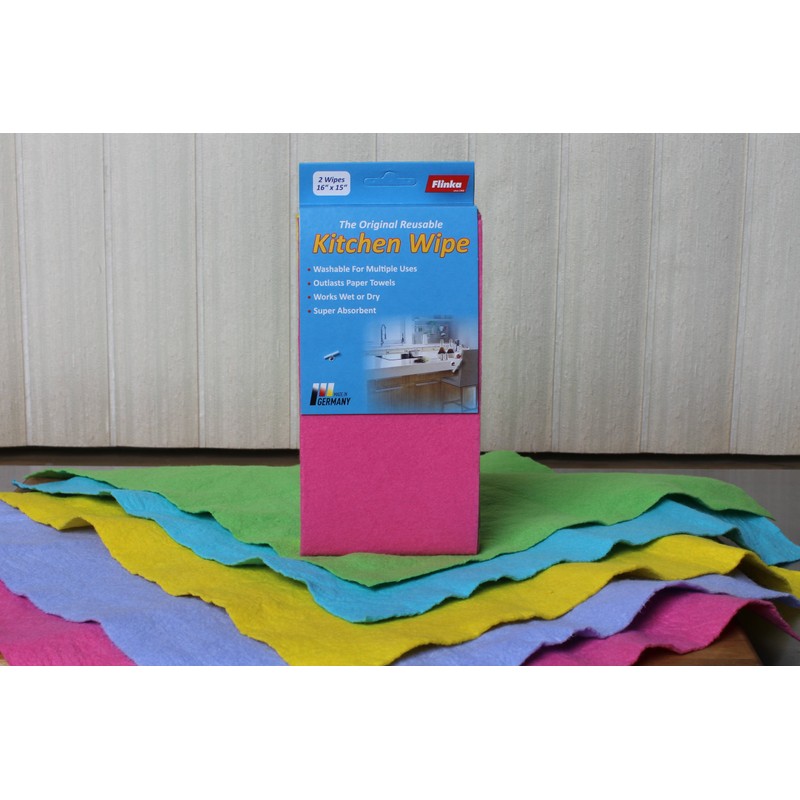 Flinka Reusable Kitchen Wipe 16" x 15" Made in Germany,