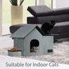 Cat Houses for Outdoor Cats-Large Weatherproof Cat Bed for Indoor