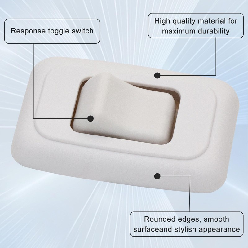 Single SPST On-Off Switch with Bezel, Technology Components 12V Light