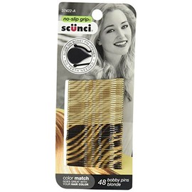 Scunci No-Slip Grip Beautiful Blends Blonde Bobby Pins, 48 Count