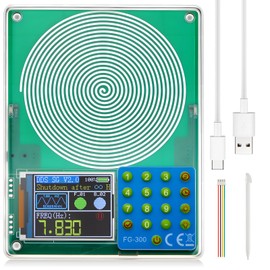 Relaxweex 0.1Hz-200000Hz Adjustable Schumann Sine Wave Resonance Generator Ultra Low Frequency Generator Resonator Sound Frequency Machine with USB and Magnetic Acrylic Case