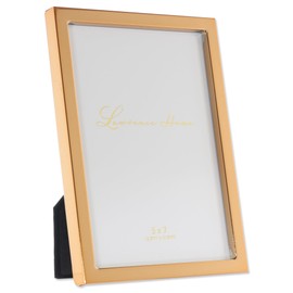 Lawrence Frames Metal Frame - Standard Design, Gold, 5x7