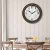 Presentime & Co. 26" Clifton in/Outdoor Farmhouse Clock with Thermometer
