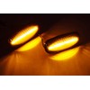 RZG 2x Clear Lens Side Indicator Amber LED Marker Repeater
