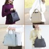 Balcos Women's Genuine Leather Handbag Shoulder Bag with Charm 2-Way