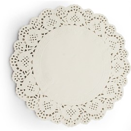 Neutral Umpire Paper Doilies White | Lace Paper Plates for Party Wedding Tableware Decoration | Doilies Lace Paper are Oil-Absorbing Disposable Double-Sided Baking Tools for Kitchen (250, 4.5 Inch)