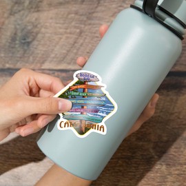 Die Cut Sticker Bodega Bay, California, Destination Signs (Second Wind), Contour Vinyl Sticker 3 to 6 inches, (Waterproof Decal for Cars, Water Bottles, Laptops, Coolers), Large