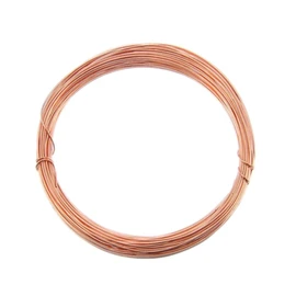 The Bead Shop Bare Copper Craft Wire - 0.6mm 22 Gauge 10m, ?Wire for Sculpting, Craft Floral Making, Jewellery Making, Wire Weaving and Wrapping, Electroculture Copper Wire, 99.9% Pure Copper Wire