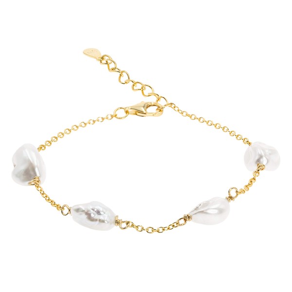 Secret & You Women's Pearl Bracelet Freshwater Cultured Pearl Baroque