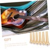 Alasum 6pcs Copper Guitar Bridge Pins Fork Guitar Bridge Pegs