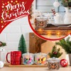 FYSUIMU 4Pcs Christmas Clear Acrylic Sugar Bowl with Lid and