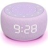 Buffbee Sound Machine & Alarm Clock 2-in-1, 0-100% Clock Face